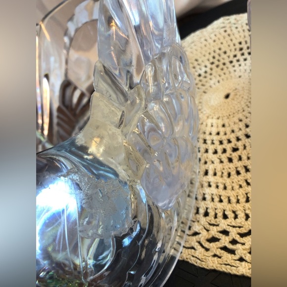 Pair of Clear Plastic Swans from Regaline Made in USA 1960s - Picture 8 of 8